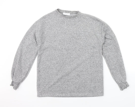 Womens UK Size 8 Papaya Grey Pullover Jumper