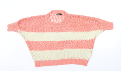 Womens UK Size 10 Internacionale Orange Pullover Jumper