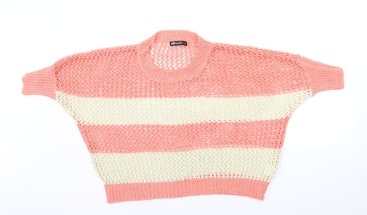Womens UK Size 10 Internacionale Orange Pullover Jumper