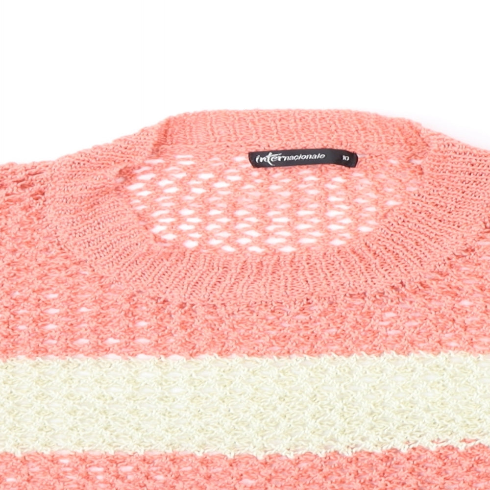 Womens UK Size 10 Internacionale Orange Pullover Jumper