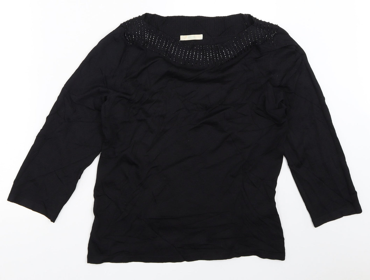 Womens UK Size 12 Marks and Spencer Black Pullover Jumper