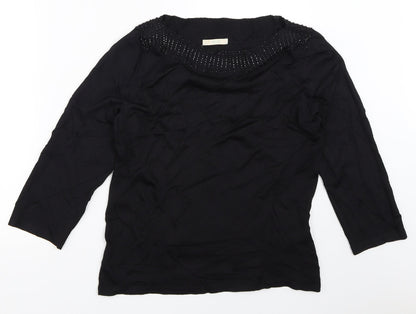 Womens UK Size 12 Marks and Spencer Black Pullover Jumper