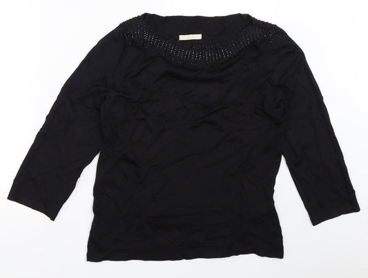 Womens UK Size 12 Marks and Spencer Black Pullover Jumper
