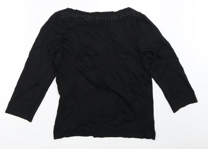 Womens UK Size 12 Marks and Spencer Black Pullover Jumper