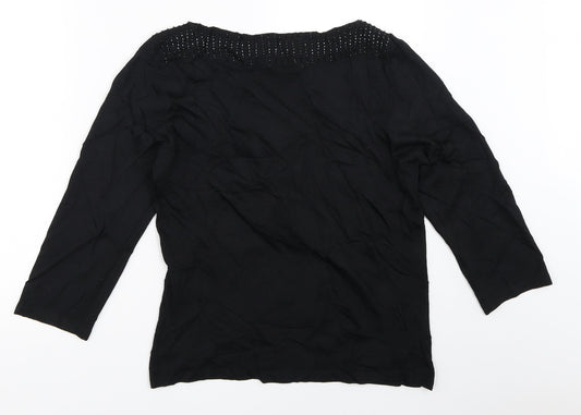 Womens UK Size 12 Marks and Spencer Black Pullover Jumper
