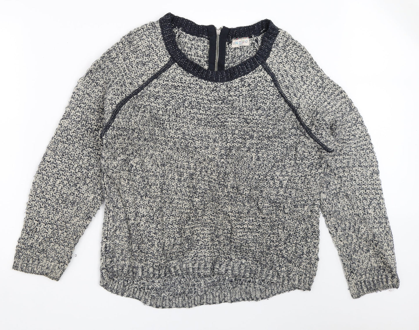 Womens UK Size 14 Marks and Spencer Blue Pullover Jumper