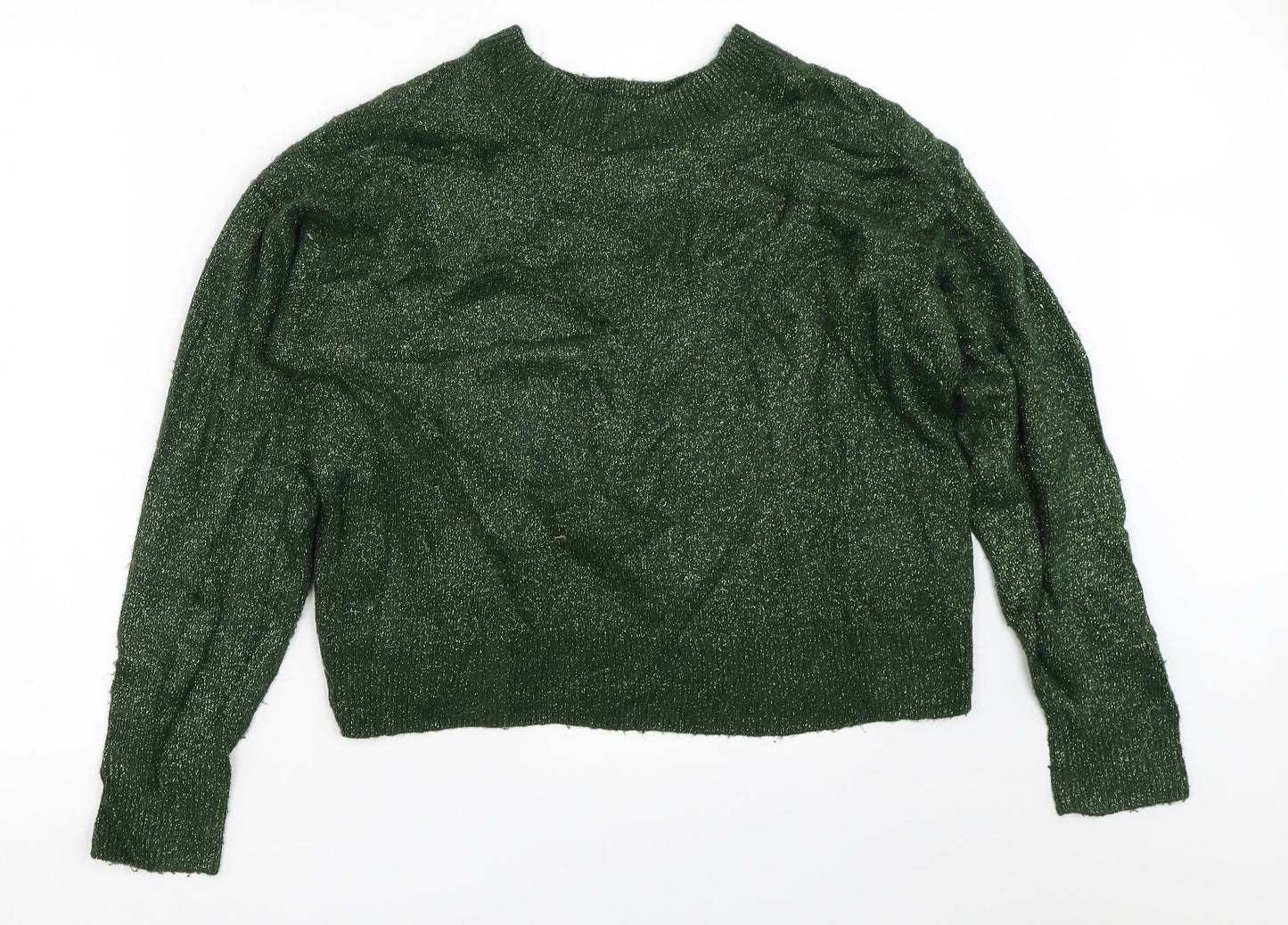 Womens UK Size S H&M Green Pullover Jumper