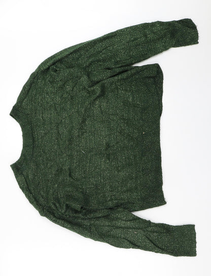 Womens UK Size S H&M Green Pullover Jumper