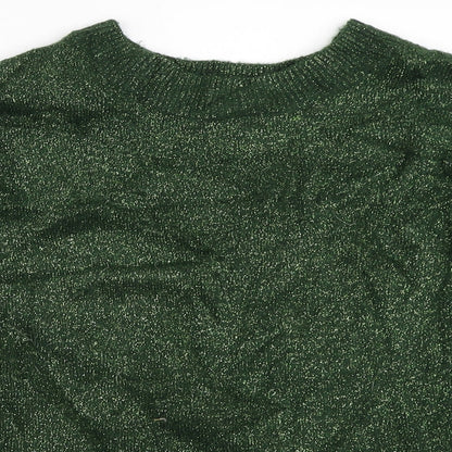 Womens UK Size S H&M Green Pullover Jumper