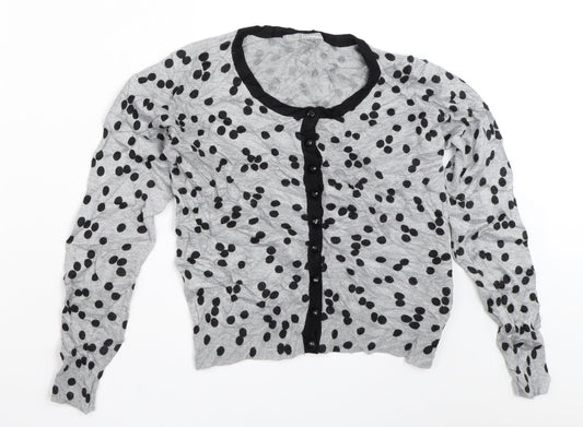 Womens UK Size 8 Marks and Spencer Grey Cardigan Jumper