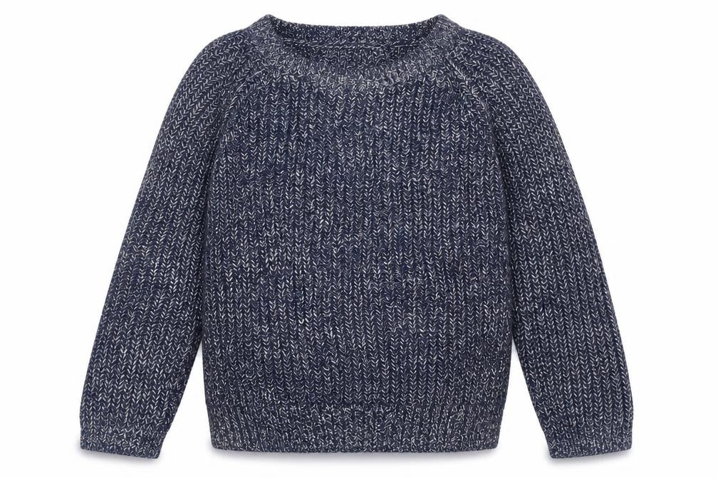 Front view of Next girls’ blue jumper, size 8, years