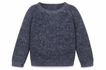 Front view of Next girls’ blue jumper, size 8, years