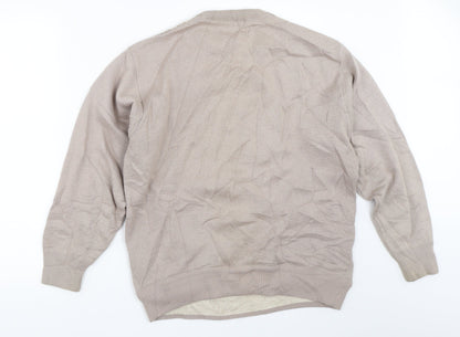 Back view of Summerland men’s beige jumper, size M