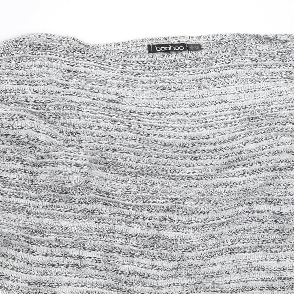 Boohoo Womens Grey   Pullover Jumper Size S