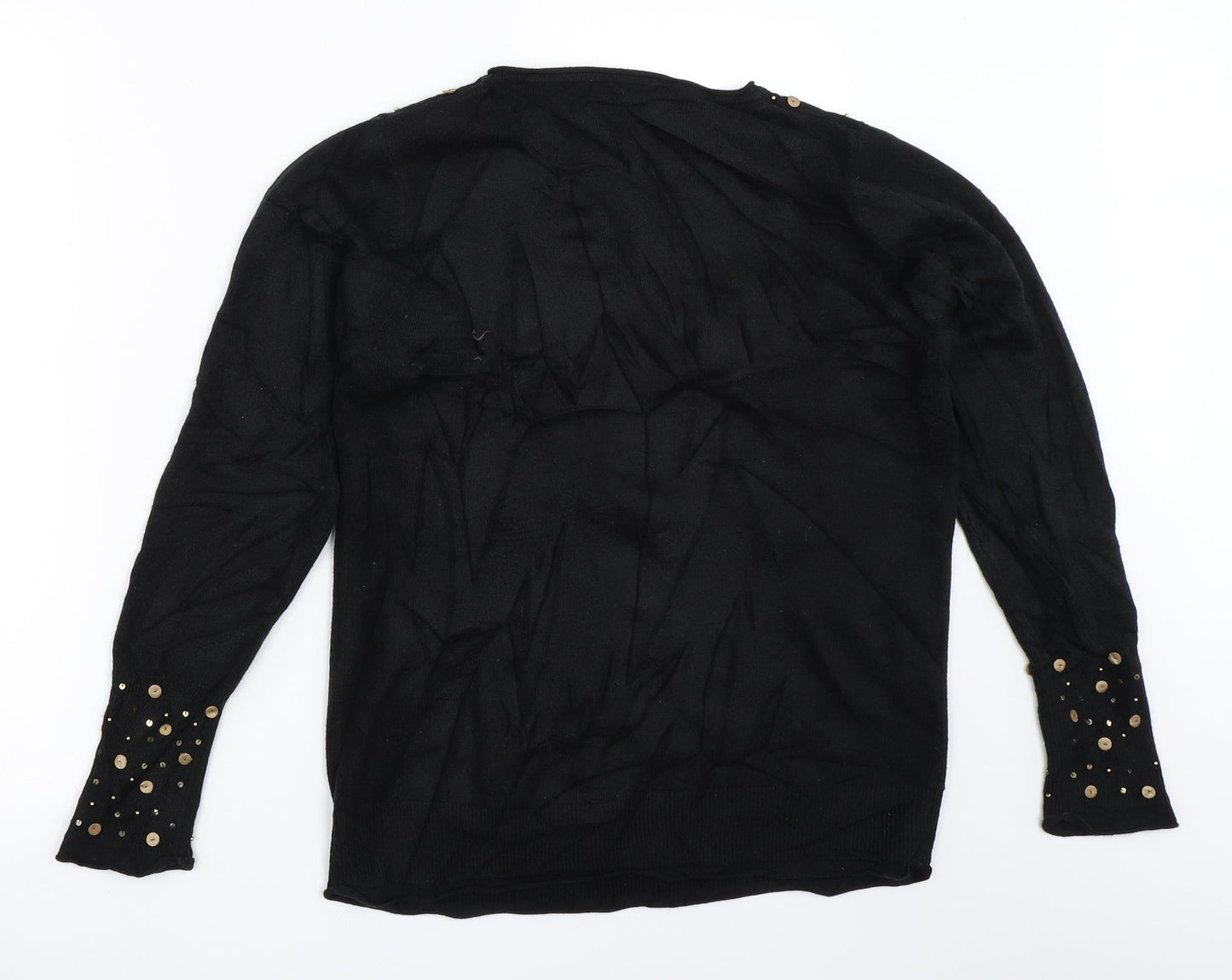 Womens UK Size 16 Per Una Black Pullover Jumper