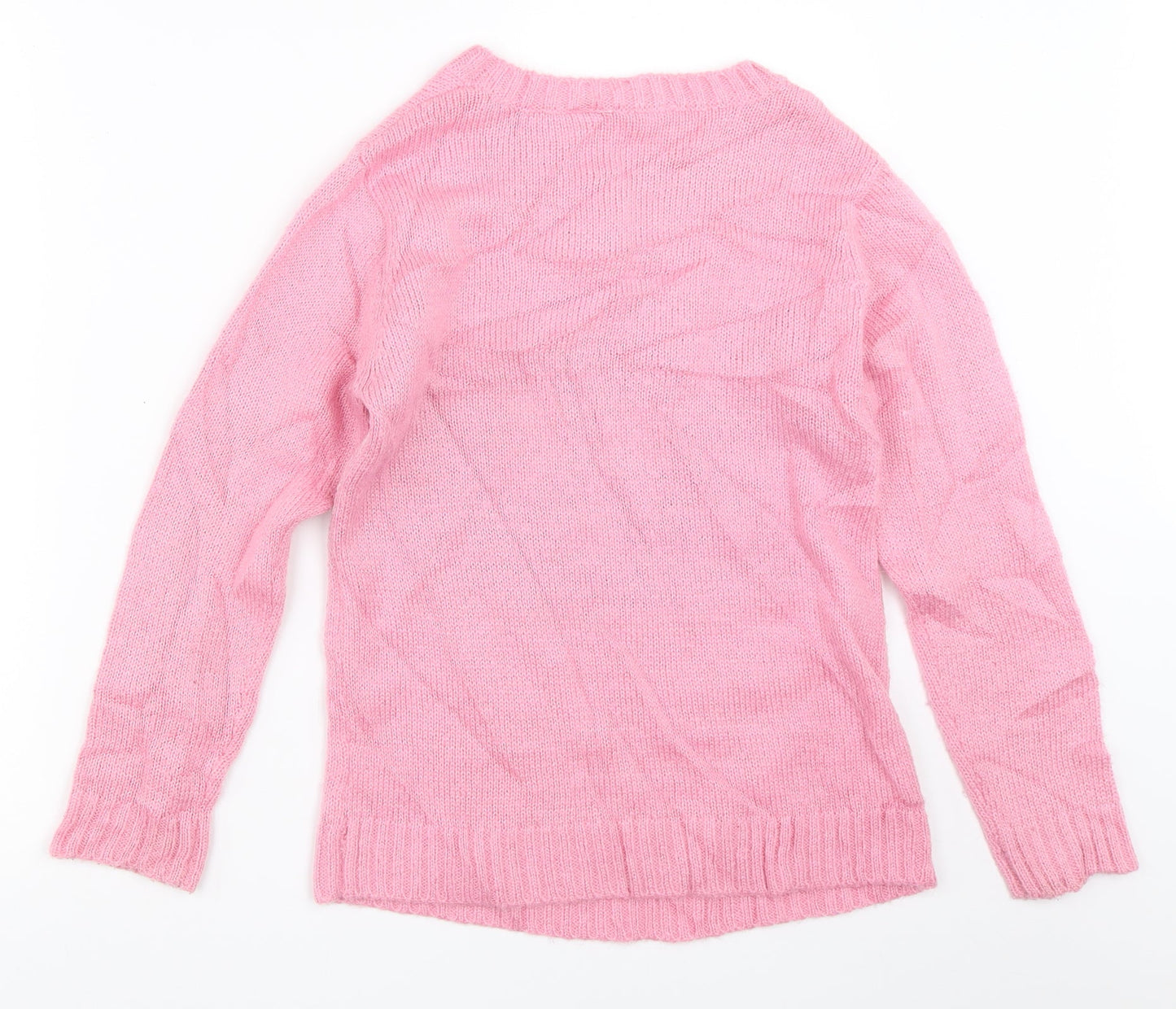 Love Me Girls Pink   Pullover Jumper Size 11-12 Years
