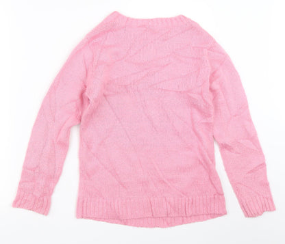 Love Me Girls Pink   Pullover Jumper Size 11-12 Years