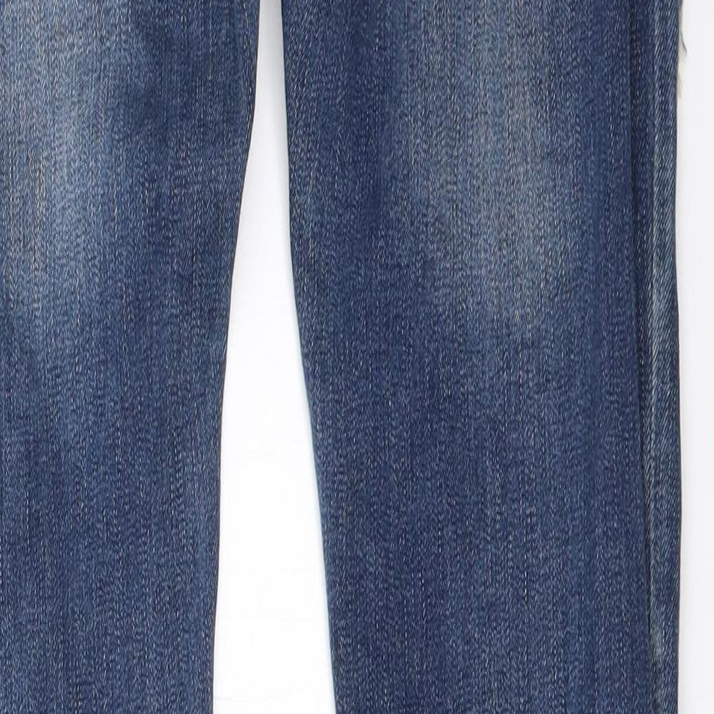 Womens UK Size 28 in Monday Regular Fit Straight Blue Jeans