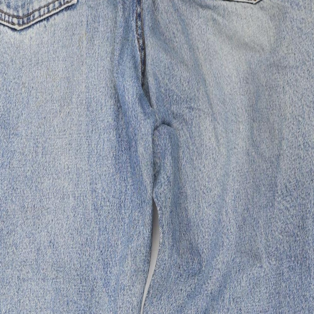 B Original Womens Blue  Denim Straight Jeans Size 34 in L27.5 in