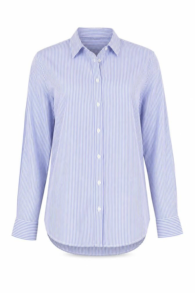 Womens UK Size 6 Atmosphere Blue Basic Button-Up
