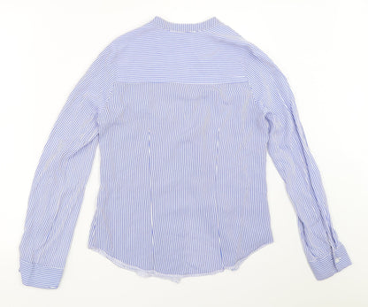 Womens UK Size 6 Atmosphere Blue Basic Button-Up