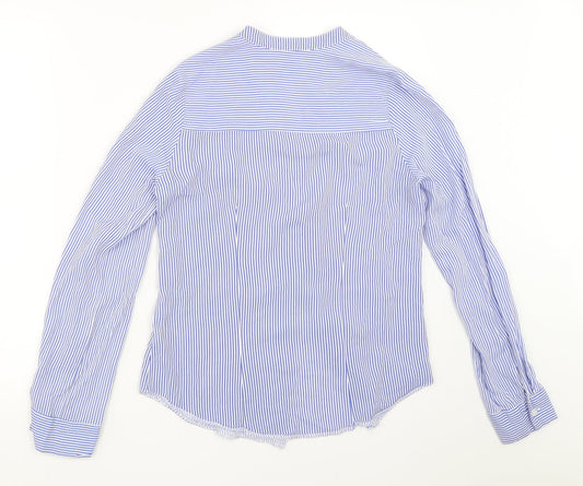 Womens UK Size 6 Atmosphere Blue Basic Button-Up