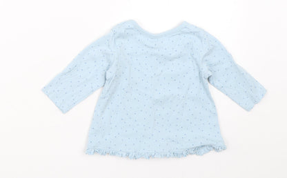 George Girls Blue   Basic T-Shirt Size 0-3 Months