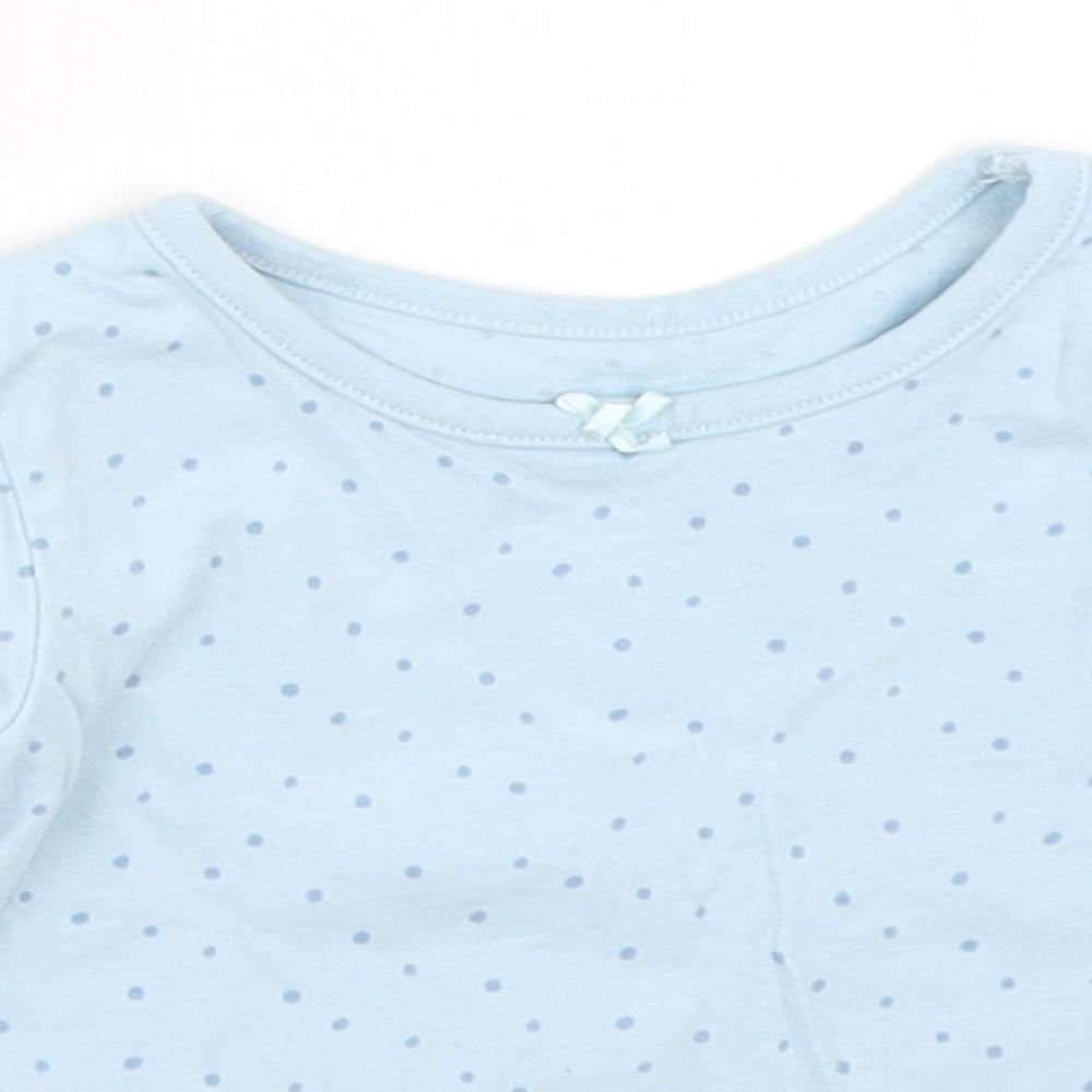 George Girls Blue   Basic T-Shirt Size 0-3 Months