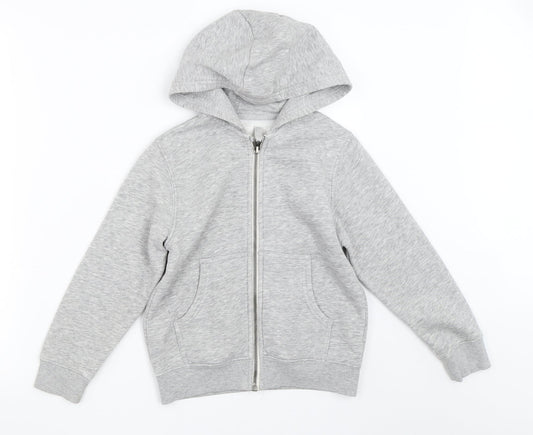 NEXT Girls Grey   Full Zip Hoodie Size 5-6 Years
