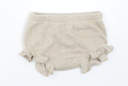 George Girls Beige   Cropped Trousers Size 3-6 Months