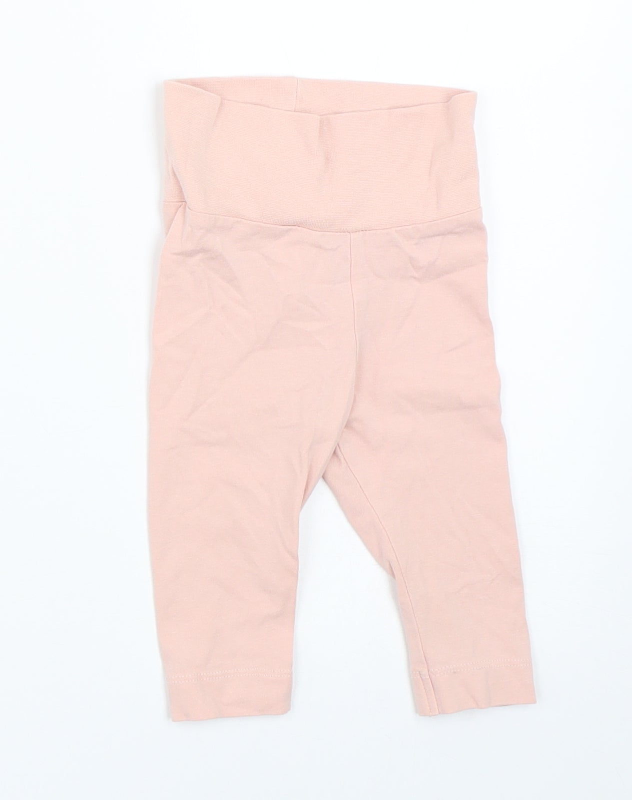H&M Girls Pink   Capri Trousers Size 3-6 Months