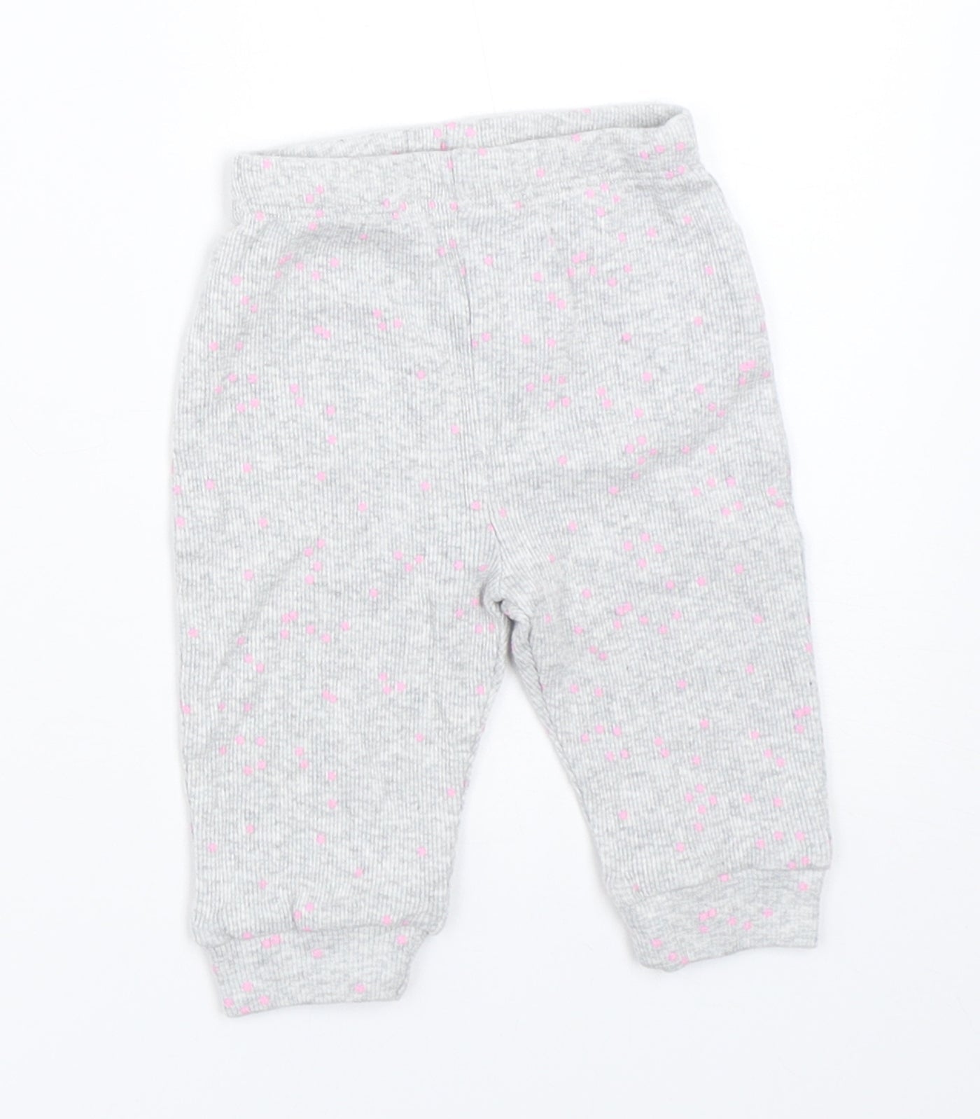 Mothercare Girls Grey   Jogger Trousers Size 0-3 Months