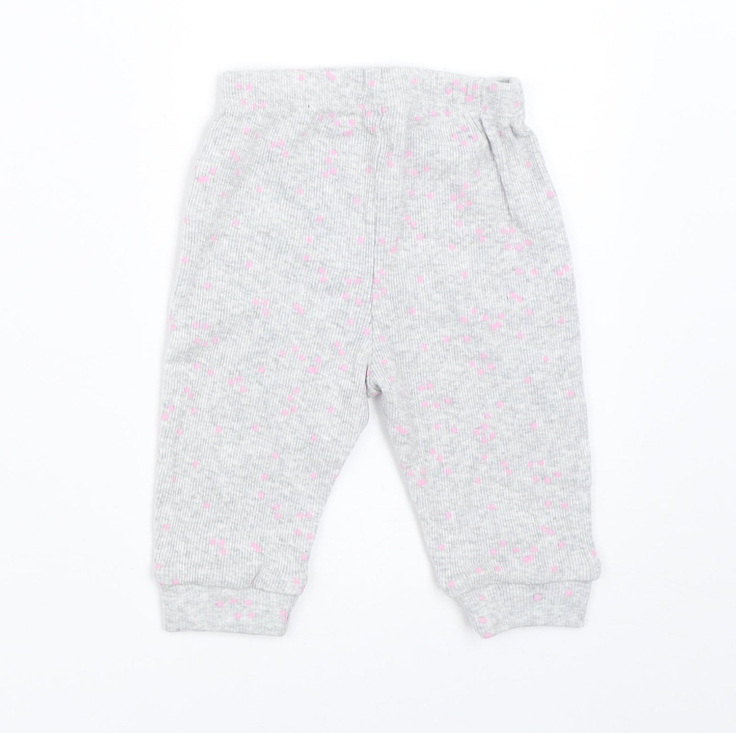 Mothercare Girls Grey   Jogger Trousers Size 0-3 Months