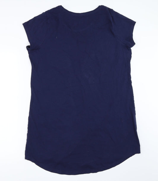 George Womens Blue Solid  Top Dress Size 16