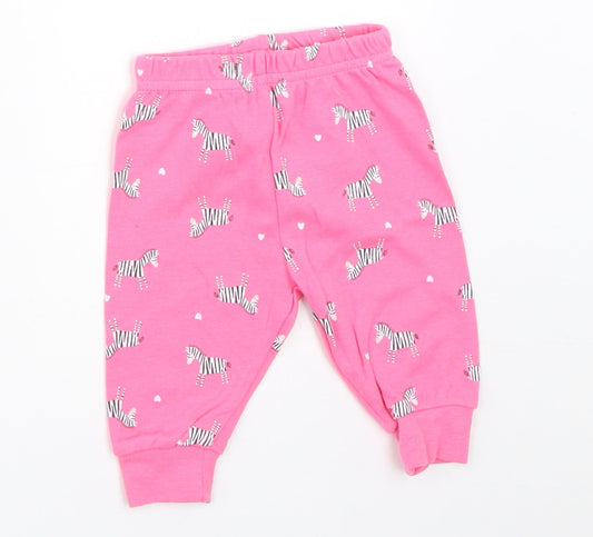 Primark Girls Pink   Jogger Trousers Size 0-3 Months