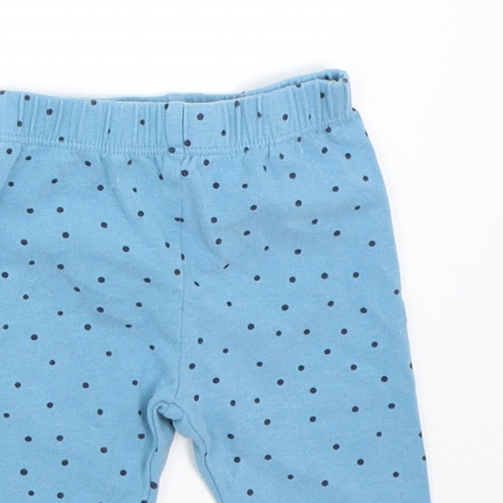 John Lewis Girls Blue   Capri Leggings Size 0-3 Months
