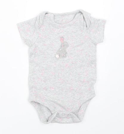 Mothercare Girls Grey   Babygrow One-Piece Size 0-3 Months