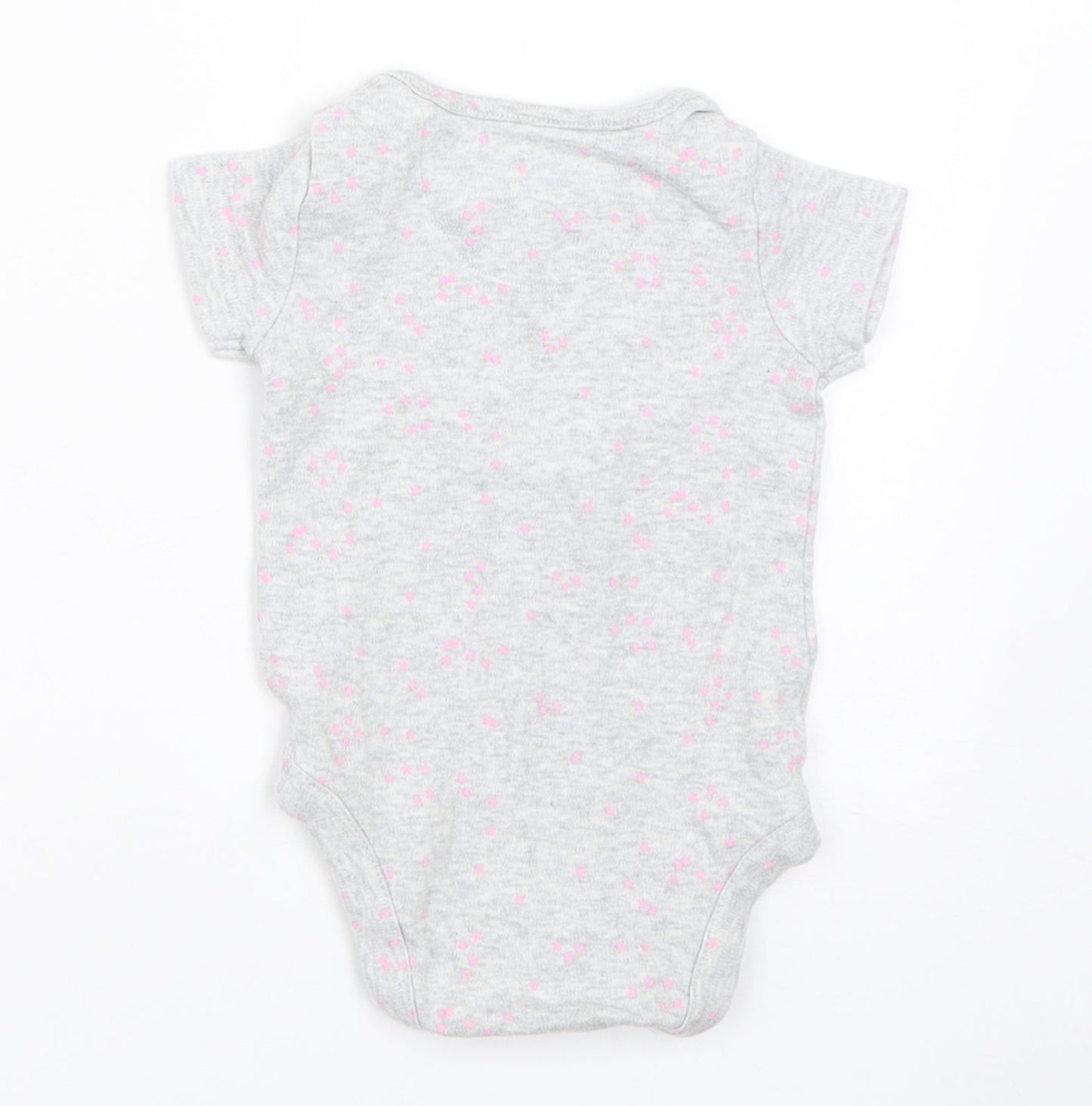 Mothercare Girls Grey   Babygrow One-Piece Size 0-3 Months