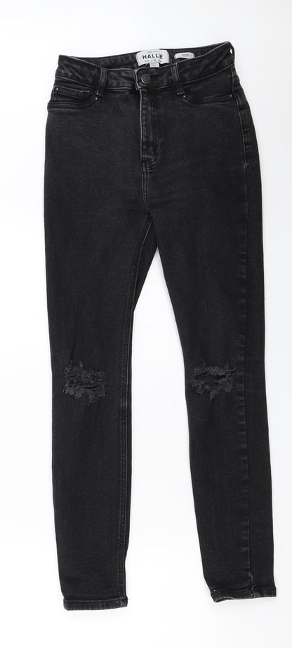 New Look Womens Black  Denim Skinny Jeans Size 8 L26 in