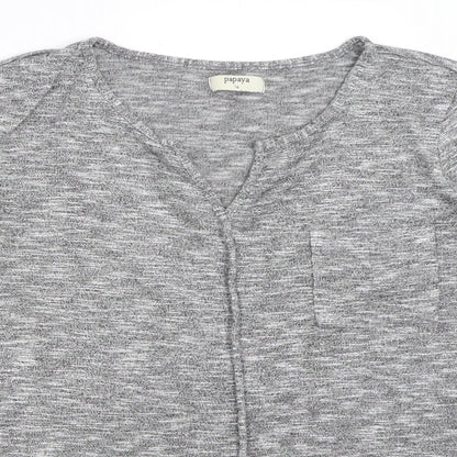 Womens UK Size 16 Papaya Grey Pullover Jumper