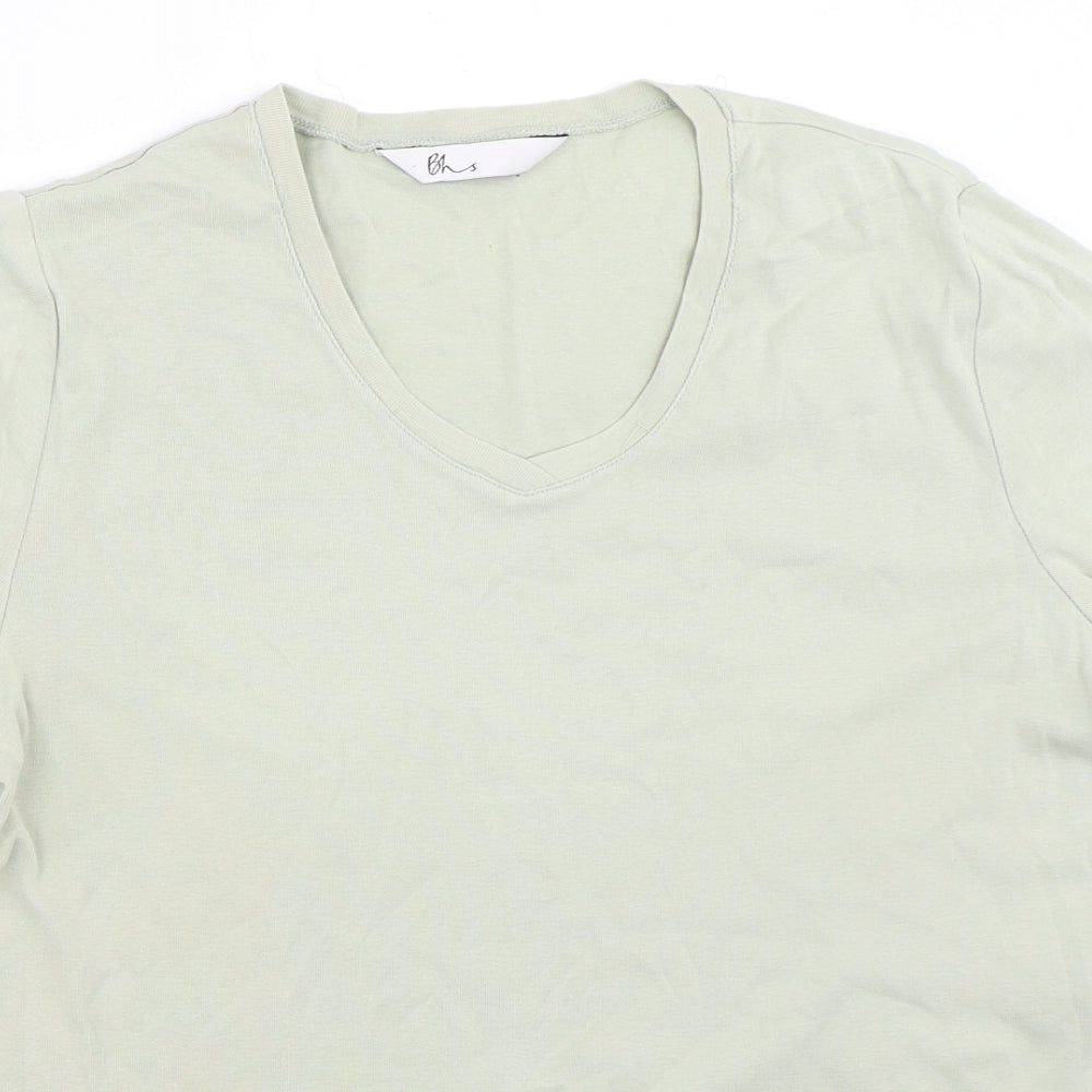 BHS Womens Green   Basic T-Shirt Size 14
