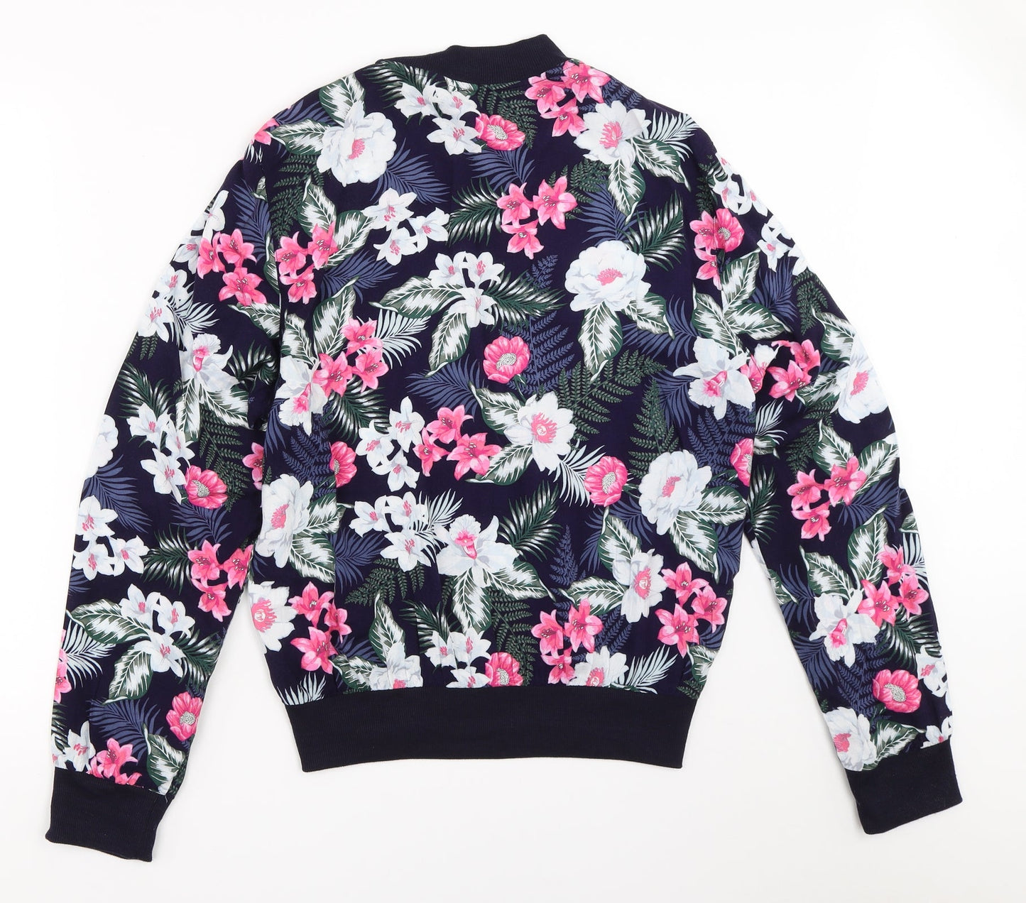 Womens UK Size 10 New Look Blue Bomber Jacket