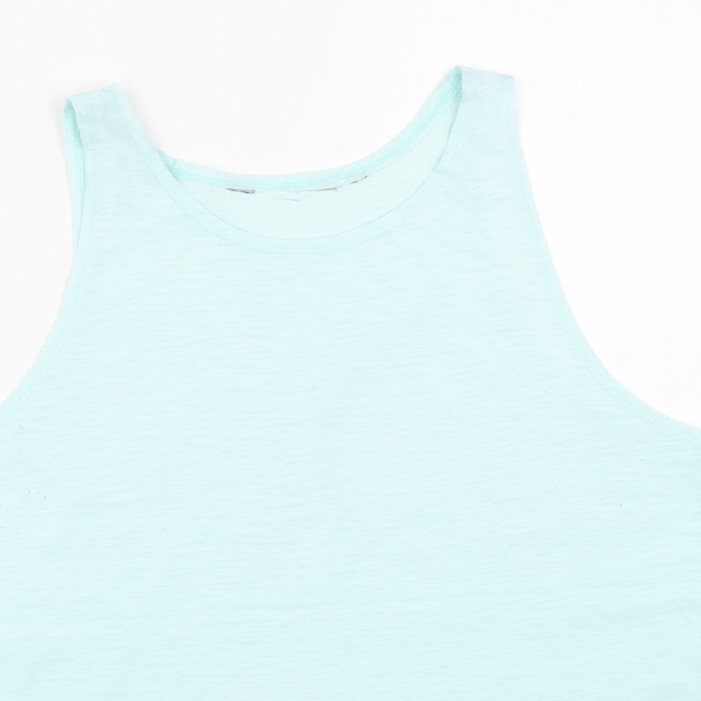 Womens UK Size 12 New Look Green Basic Tank