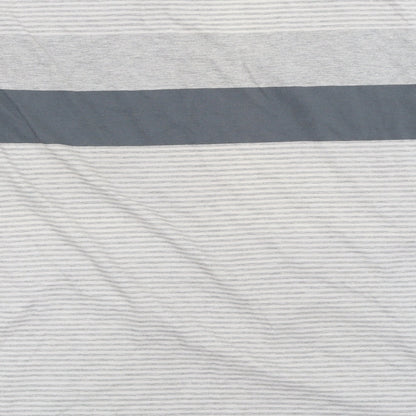 Maine New England Mens Grey Striped   T-Shirt Size 2XL