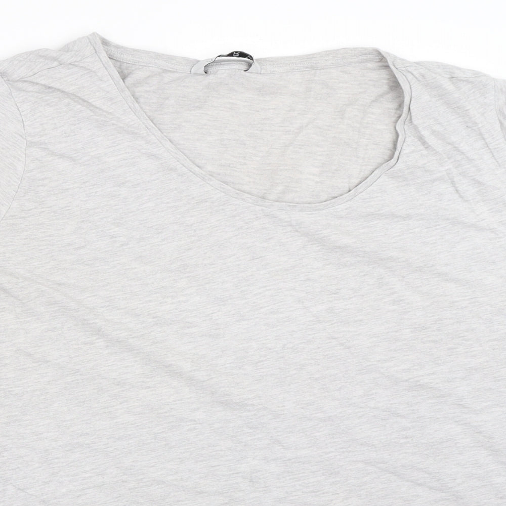 Womens UK Size 18 Very Grey Basic T-Shirt