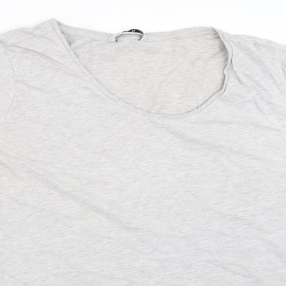 Womens UK Size 18 Very Grey Basic T-Shirt