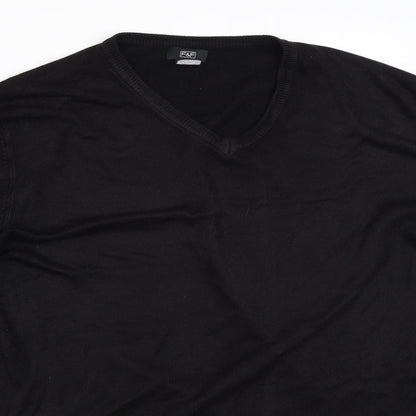 F&F Mens Black   Pullover Jumper Size L