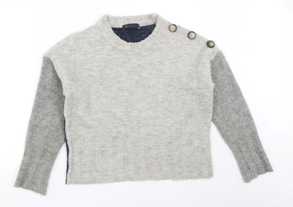 Womens UK Size M Marks and Spencer Grey Pullover Jumper