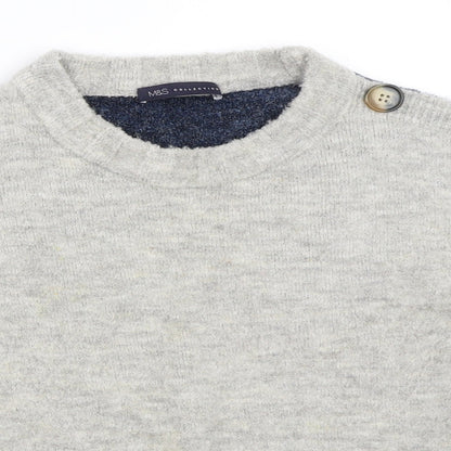 Womens UK Size M Marks and Spencer Grey Pullover Jumper