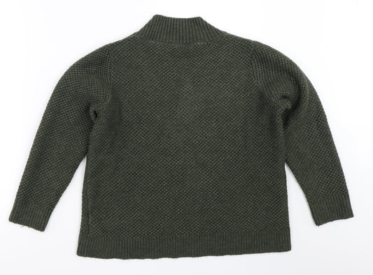 Womens UK Size M Marks and Spencer Green Pullover Jumper